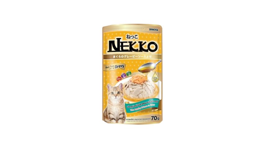 Nekko Cat Food Tuna Topping Salmon In Gravy 70g