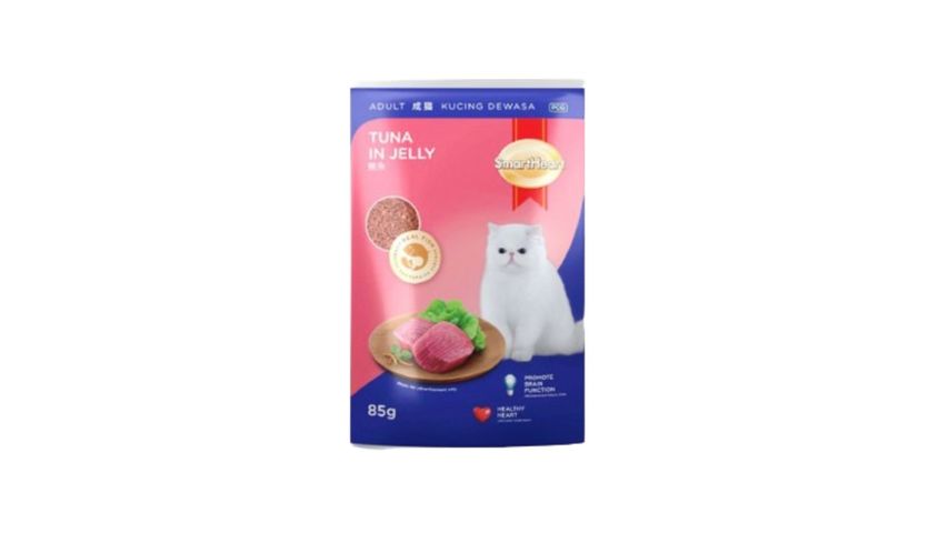 Smartheart Pouch Tuna In Jelly Cat Food 85g
