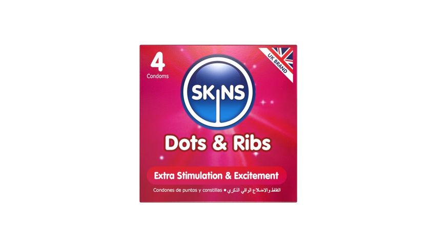 Skins Dots & Ribs Premium Condoms 4 Pieces
