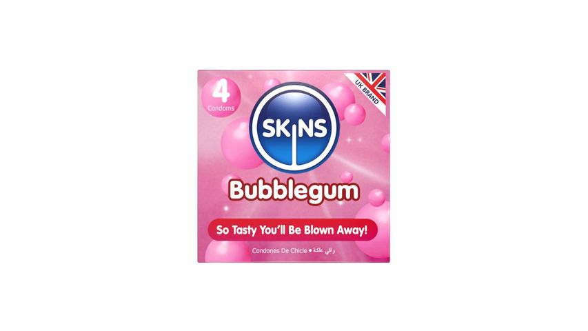 Skins Bubblegum Premium Condoms 4 Pieces