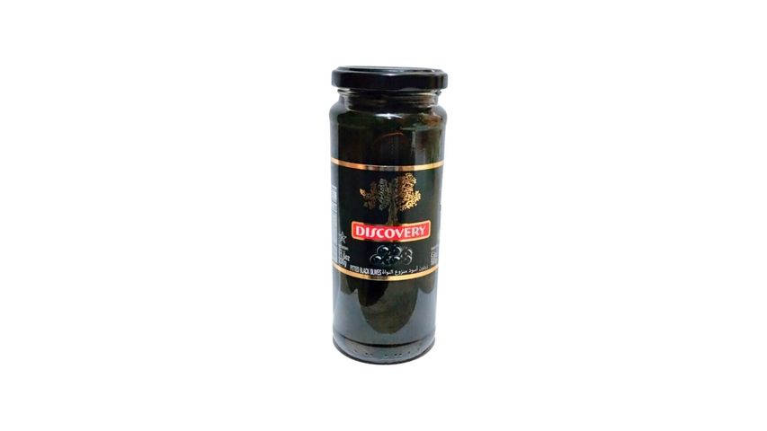 Discovery Pitted Black Olives 330g