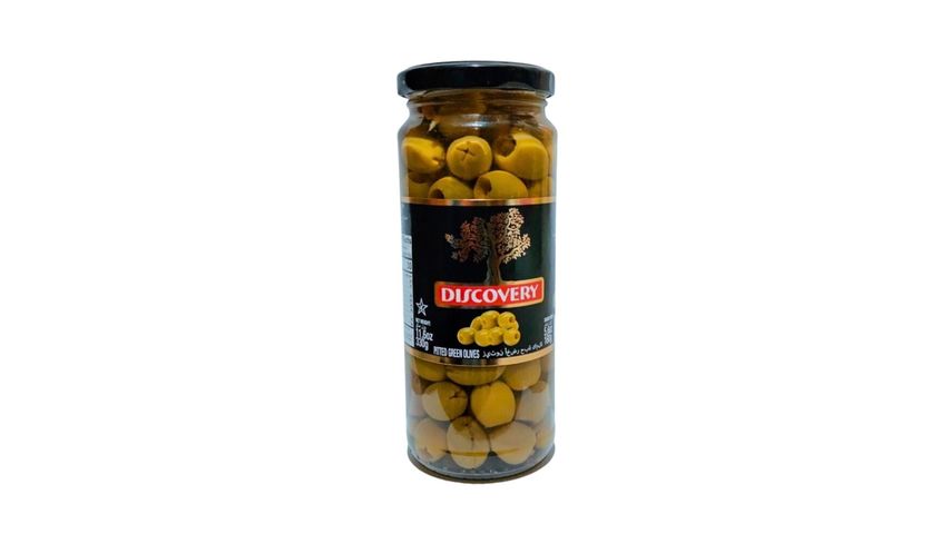 Discovery Pitted Green Olives 330g