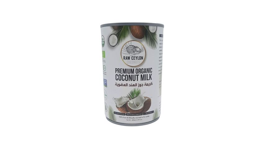 Raw Ceylon Organic Coconut Milk 400ml