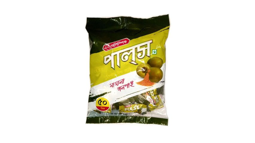 Olympic Pulse Masala Jolpai Candy Pouch Pack 50 Pieces