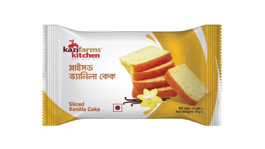 Kazi Farms Kitchen Sliced Vanilla Cake 65g