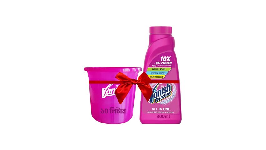 (Buy & Get Free) Buy Vanish Color Safe Detergent Booster 10X Oxi Power & Get  10L Bucket Free