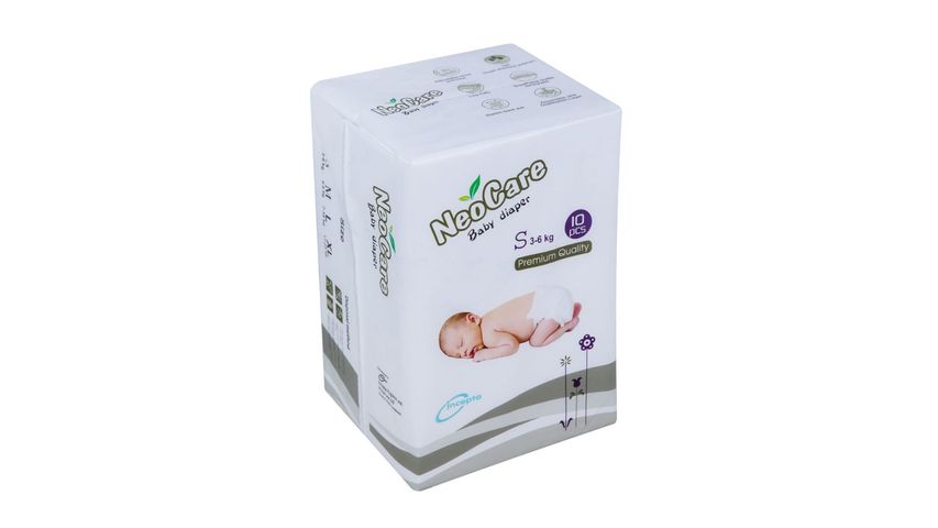 NeoCare Diaper Small Premium 3-6Kg 10 Pieces
