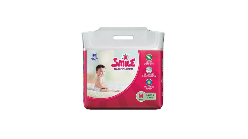 Smile Baby Diaper Medium 4-9kg 26pcs