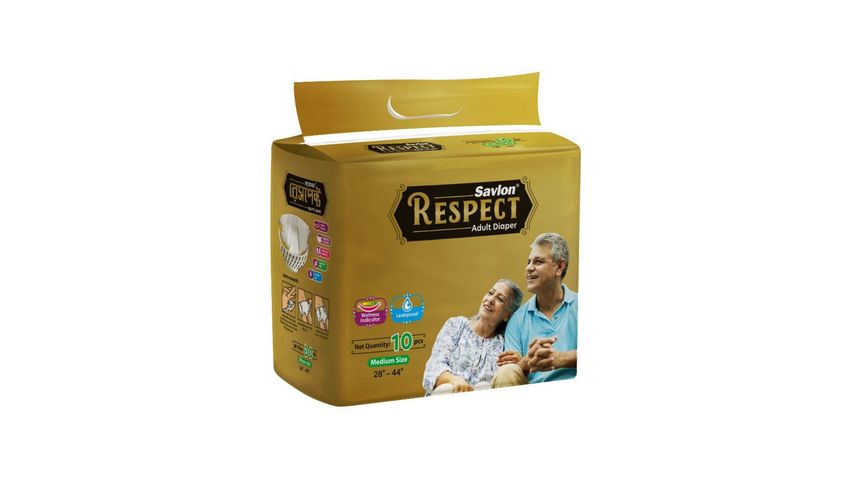 Savlon Respect Adult Diaper Medium 10 Pieces