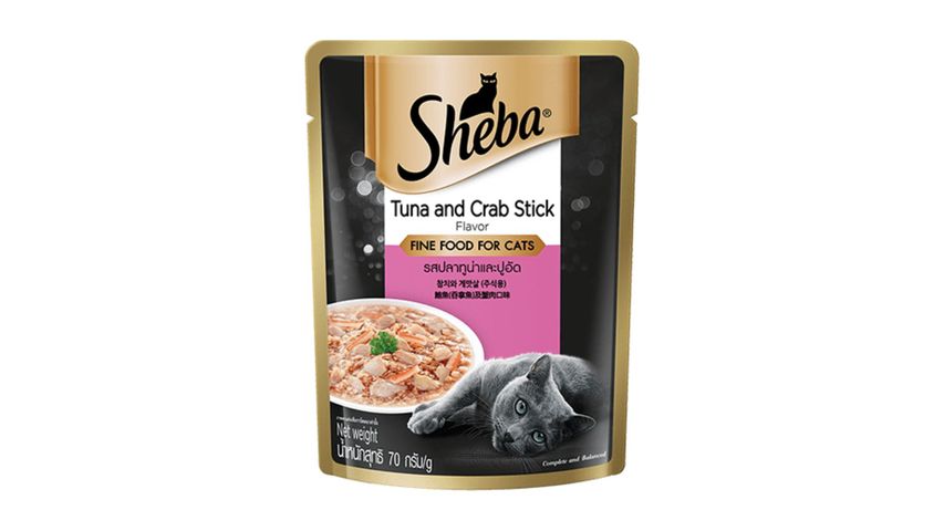 Sheba Tuna And Crab Stick Flavor Cat Food 70 g