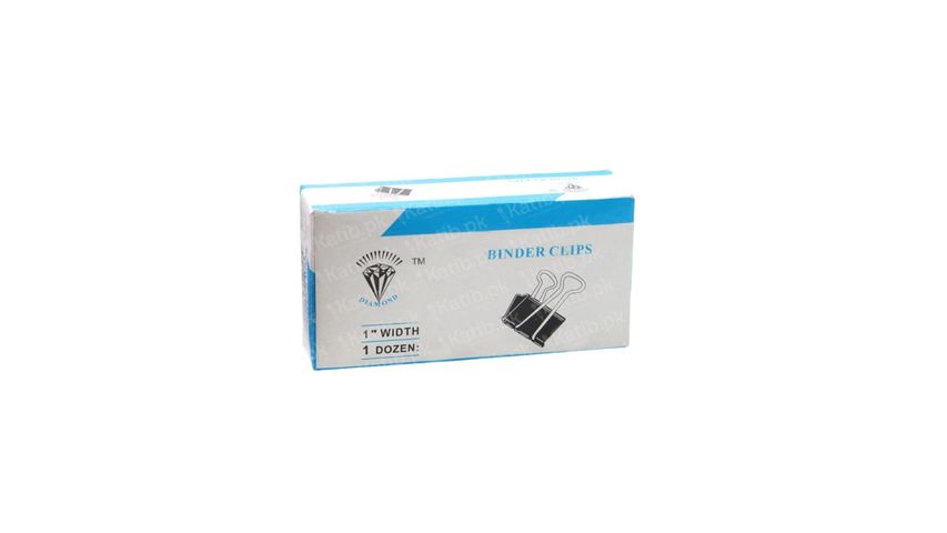 Diamond Binder Clips 32mm 1'' One Dozen 12 Pieces