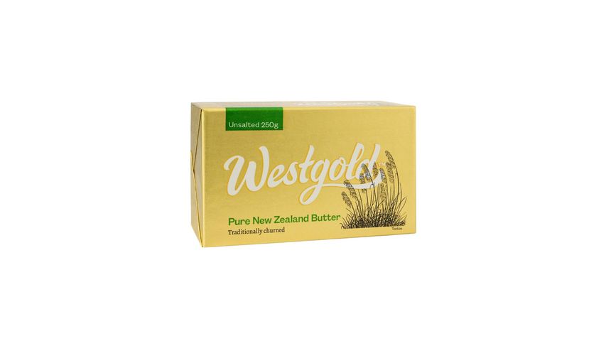 Westgold Unsalted Butter New Zealand 250g