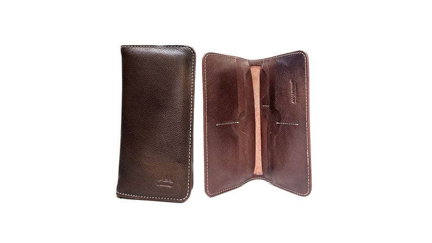 Leather Wallet Brown Color 1 Piece