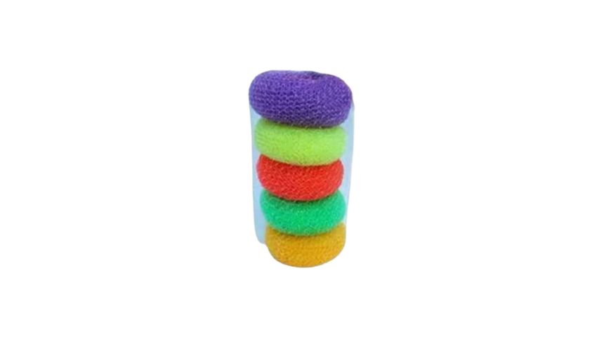 Dish Washing Plastic Sponge Set Assorted 5 Pieces