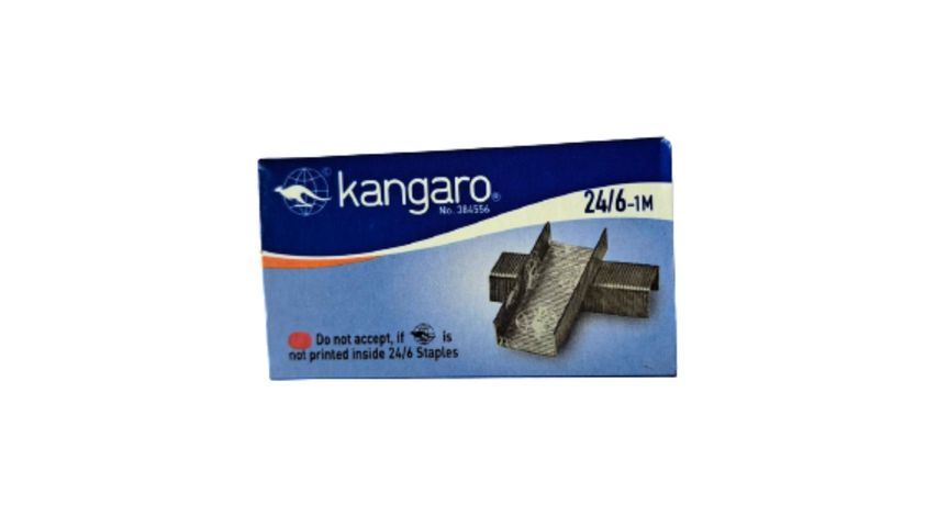Kangaro Stapler Pin 24/6-1M 1000 Staples (Assorted) 1 Piece