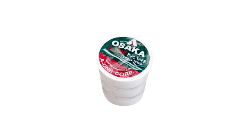 Osaka Pvc Tape White 18mm 3 Pieces