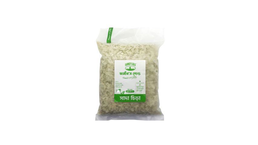 Farmer's Gold White Flattened Rice (Shada Chira) 500g