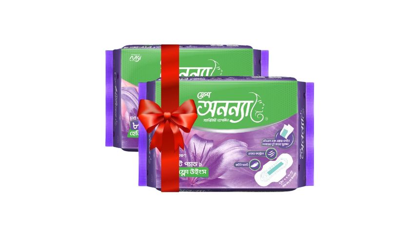 Buy Fresh Anonna Sanitary Napkin Heavy Flow 290 Wings 8 Pads & Get Free Fresh Anonna Sanitary Napkin Heavy Flow 290 Wings 4 Pads