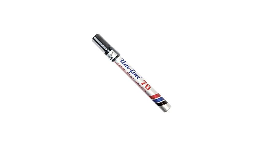 Uni Fine Permanent Marker Pen Black 1 Piece