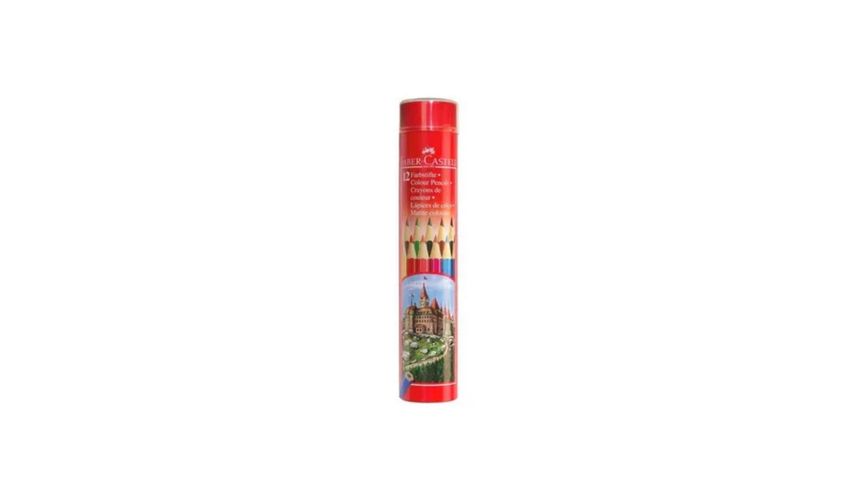 Faber Castell Long Color Pencil Round Tin 12pc