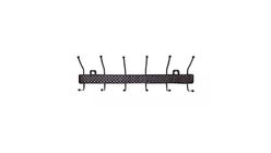 Steel Wire Wall Six Hook Hanger 22 X 6 Inches 1 Piece