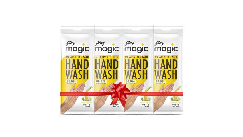 Godrej Mr. Magic Handwash Lime Aloe Vera Refill 4 x 9g