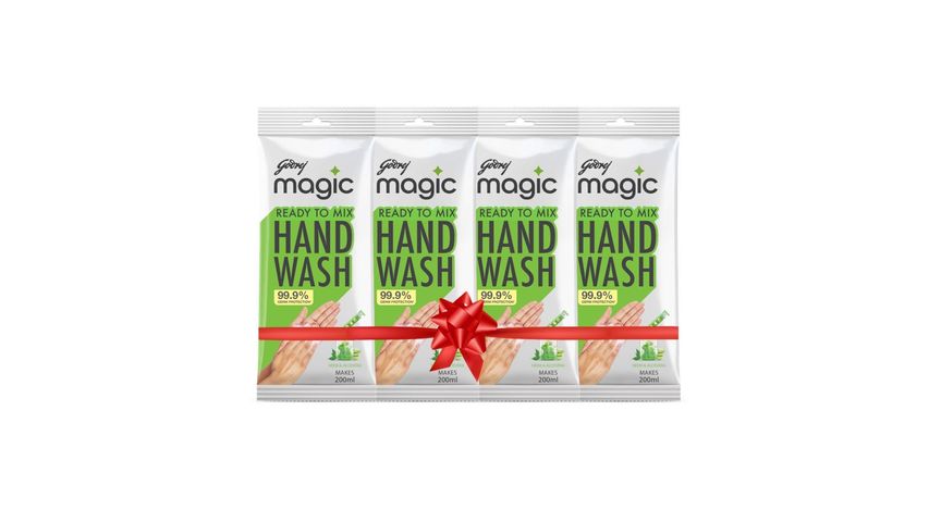 Godrej Magic Handwash Neem Aloe Vera Refill Pack of 4 x 9g 36g