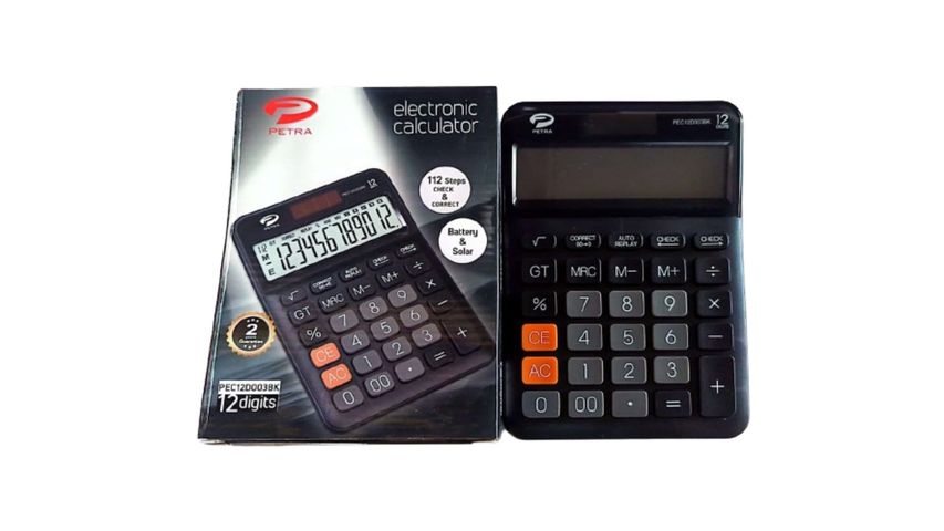 Petra Electronic Calculator 12 Digit 1 Piece
