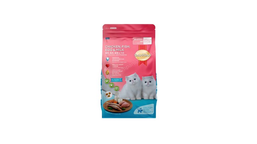 Smart Heart Chicken,Fish, Egg & Milk Cat Food 1.1kg