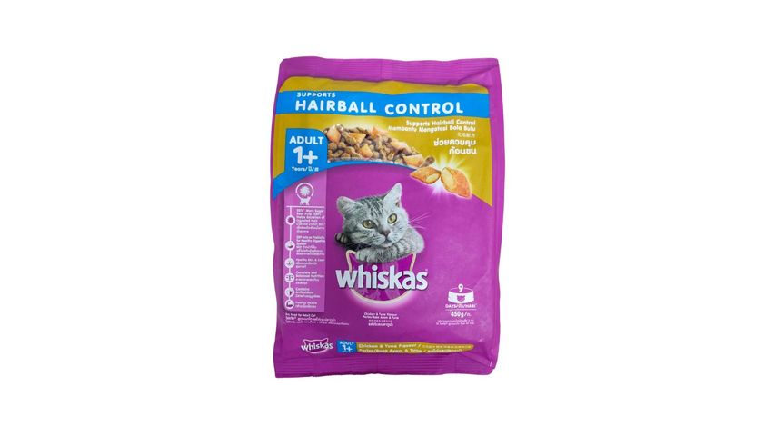 Whiskas Hairball Control Chicken & Tuna 450g