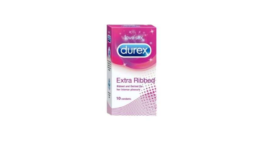 Durex Extra Ribbed Condoms 10pcs