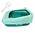 Cat Ear Semi Enclosed Premium Litter Box With Scoop Paste 1 Piece