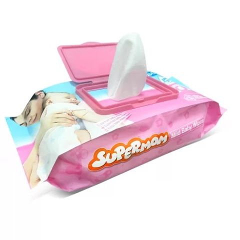 Supermom Premium Mild Baby Wipes 120pcs
