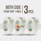 Both Side Adhesive Foam Tape 1 Inch 3pcs