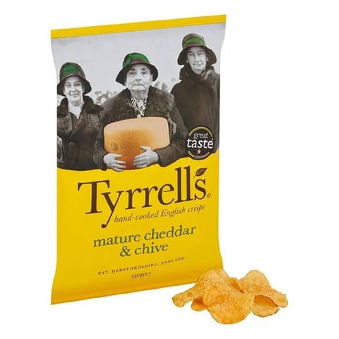Tyrrell's Mature Cheddar & Chives Potato Chips 150g