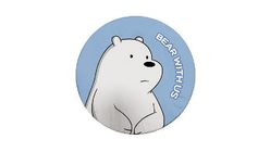 We Bare Bears Collection Round Seat Cushion Ice Bear 1pc