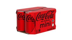 Coca-cola Coke No Sugar Mini Can 6pcs x 200ml