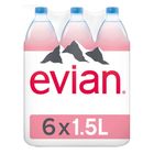 Evian Natural Mineral Water 6 x 1.5L