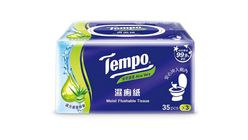 Tempo 蘆薈濕廁紙 3 Packs x 35pcs 6213