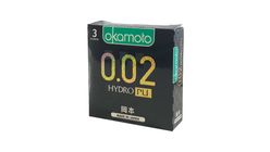 OKAMOTO - 0.02 Hydro Polyrethane - Box of 3
