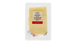 British 10 Lighter Mature Cheddar Slices 250g 29061501