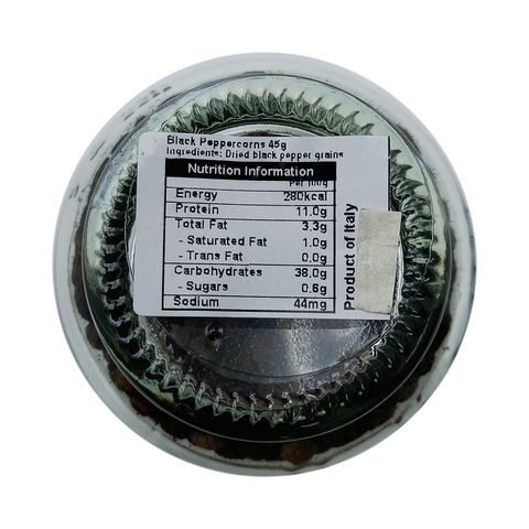 DROGHERIA e ALIMENTARI Black Peppercorns 45g (The new and old packaging will be shipped out randomly)