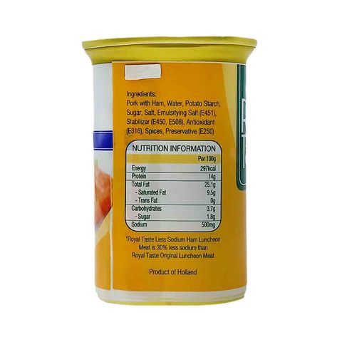 Royal Taste Less Sodium Ham Luncheon Meat 340g