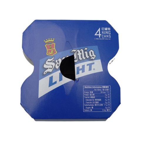 San Mig Light Light King Can Beer 500ml x4 (The new and old packaging will be shipped out randomly)