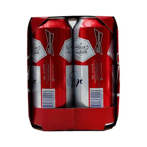 Budweiser King Can Beer 500ml x4 (The new and old packaging will be shipped out randomly)