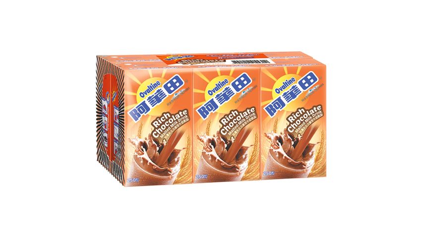 Ovaltine Rich Chocolate Malted Milk Drink 250ml x 6