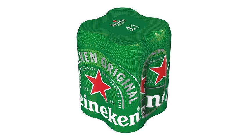 Heineken King Can Beer 500ml x4 (The new and old packaging will be shipped out randomly)