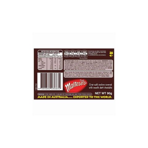 Maltesers Dark Chocolate Box 90g