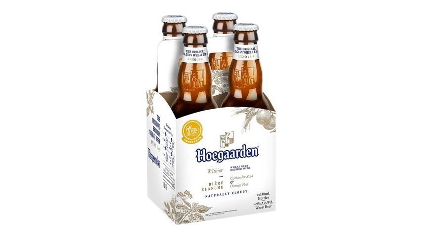 Hoegaarden Beer (Bottle) 330ml x4
