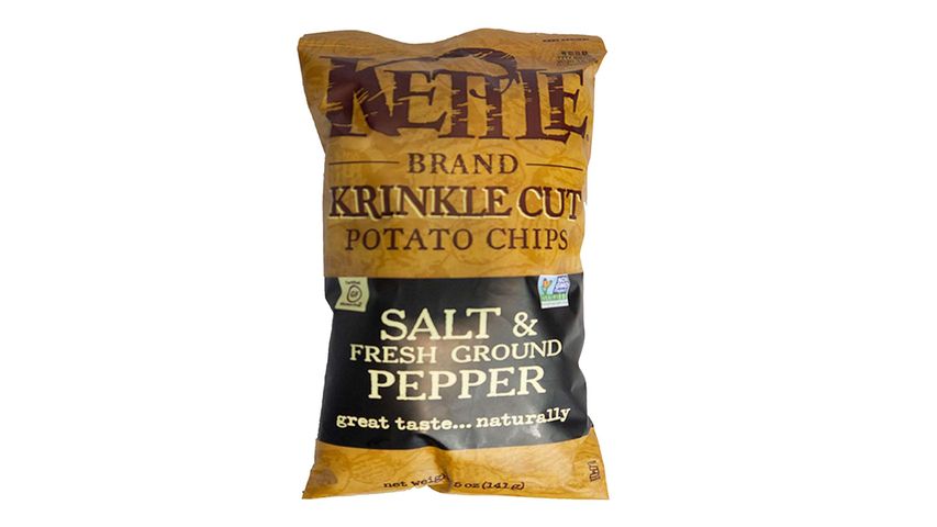 Kettle Krinkle Salt And Fresh Black Pepper Potato Chips 141g